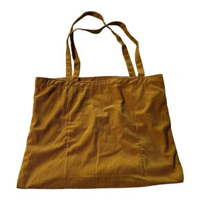 Burnt Orange corduroy tote bag new no tags